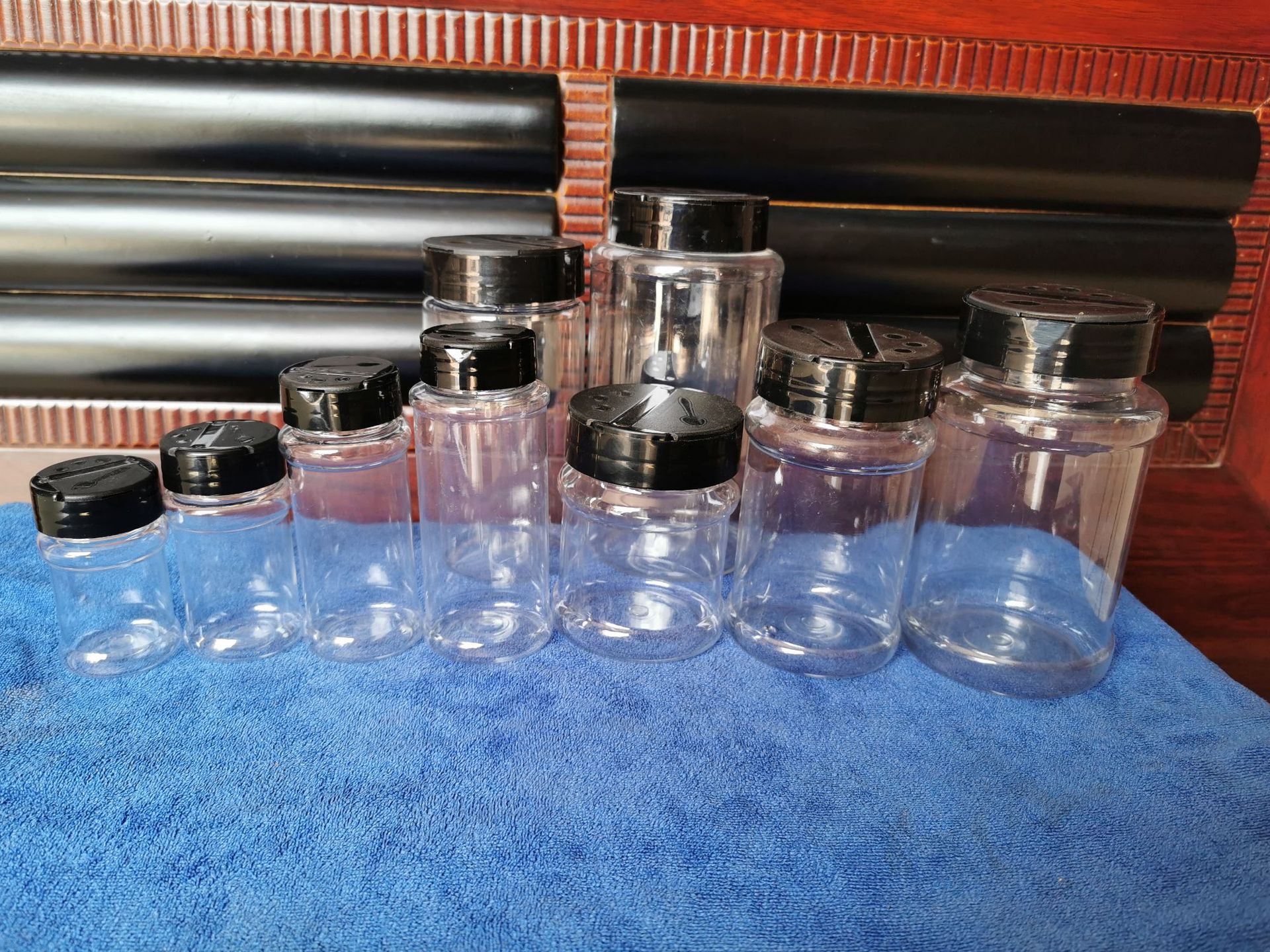 30--350克金葱粉瓶 透明塑料金粉瓶闪光粉瓶 干粉瓶 分装瓶罐装