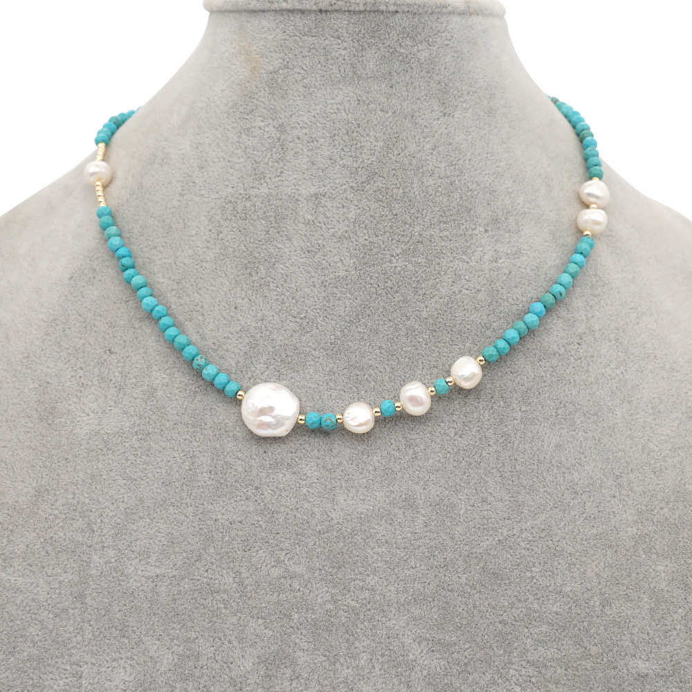 Collier Oeil De Pierre Turquoise De Style Ethnique Rétro display picture 7