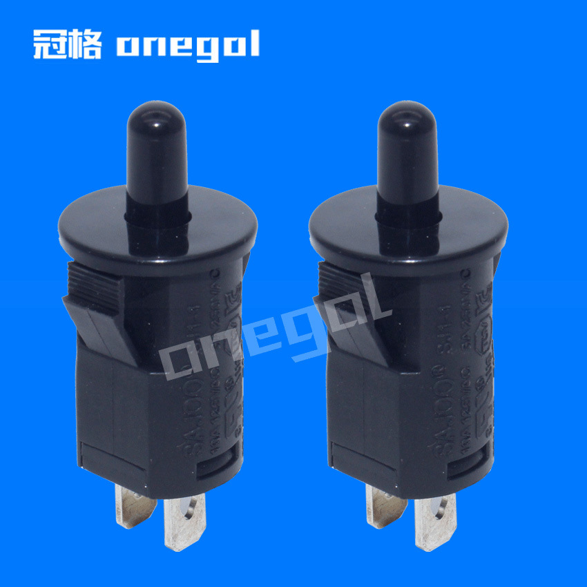 现货  门控开关冰箱开关按钮门灯开关 SJ1-1常闭3A/1A250V 防倾倒