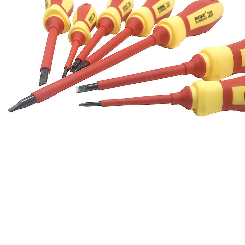 Pluma de medición de dos colores de plástico de alta gama con destornillador ligero de doble uso Cruz palabra hogar herramientas de reparación industrial