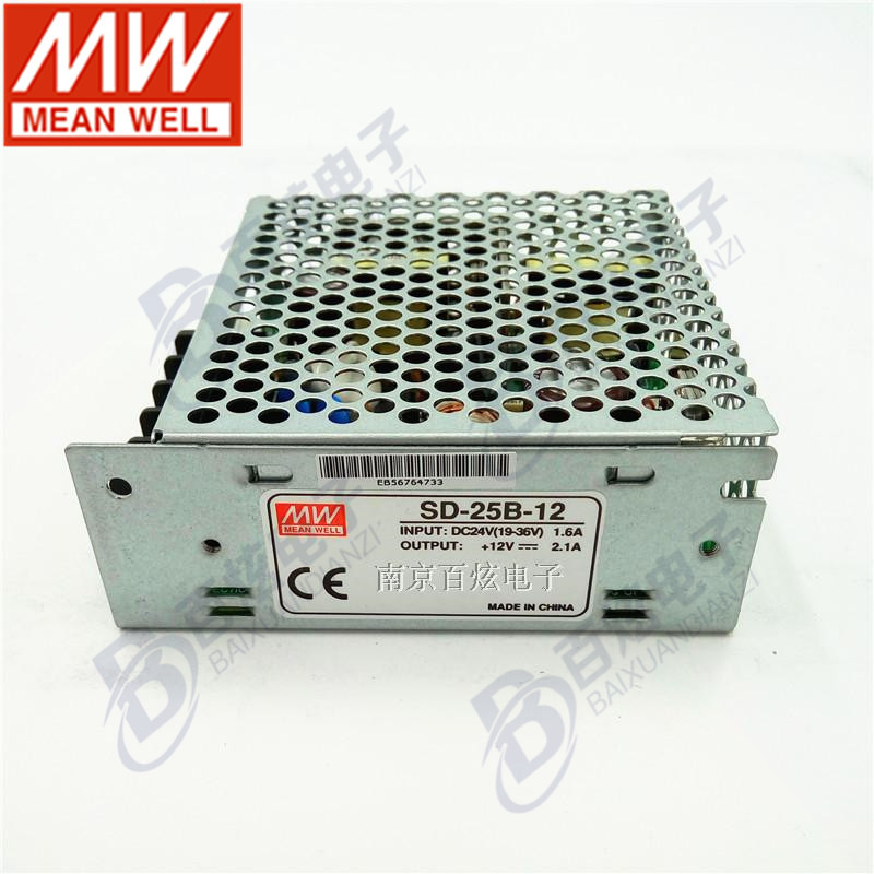 台湾明纬SD-25A/B/C-5/12/24V 25WDC-DC输出多种规格可选开关电源