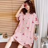 Summer pijama, mini-skirt, cute set for elementary school students, Korean style, with short sleeve, plus size