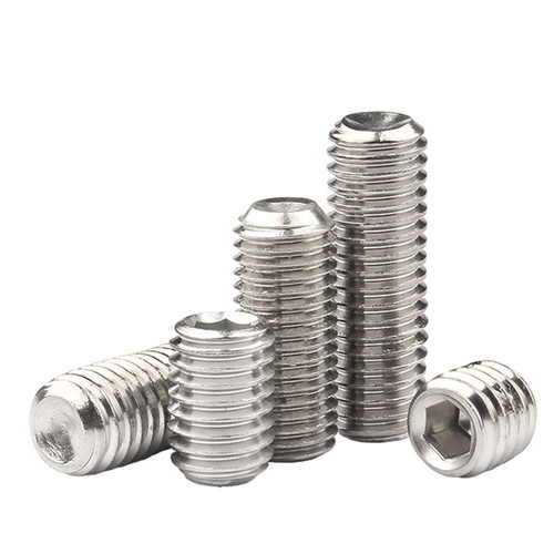 M2.5M3M4M5M6 304 stainless steel hexagon concave end machine meter set screw top screw headless stop screw