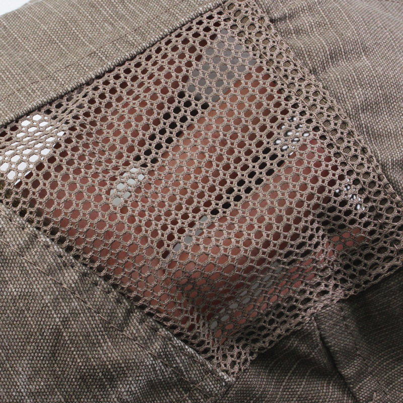 Mesh-Herren-Patchwork-Baskenmütze aus reiner Baumwolle, vielseitig einsetzbar, Entenschnabel, lässiger Sonnenschutz, Maler-Vorwärtshut_voghion.com