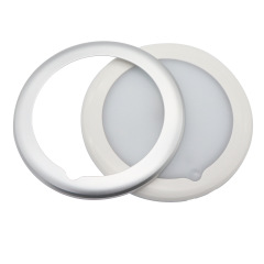 Modification of a large 150mm boat RV ceiling light with 9-30V infinite dimming control LED light, cool white/ warm white