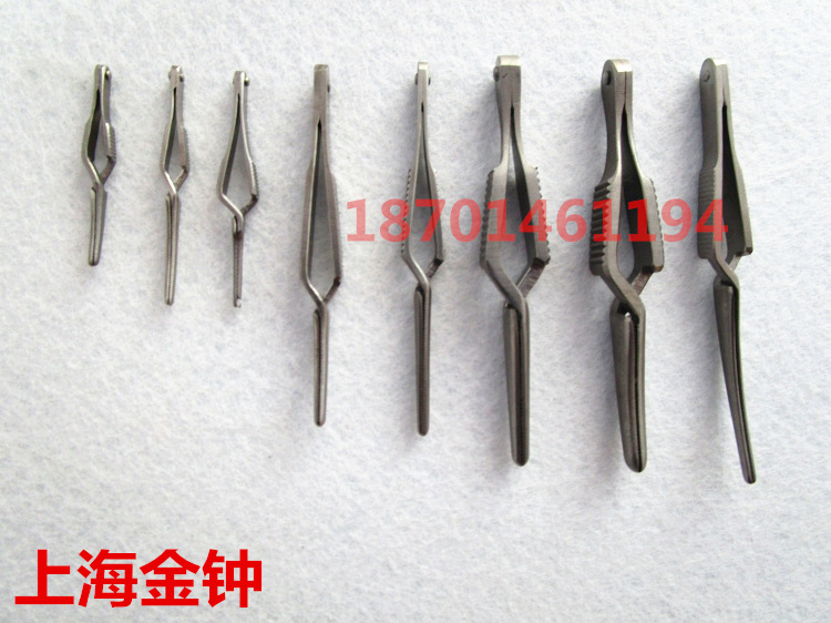 上海金钟不锈钢医 用动脉夹小血管夹止血夹静脉夹临时血管阻断夹