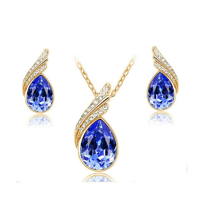 Accessory, crystal necklace, chain, set, wholesale