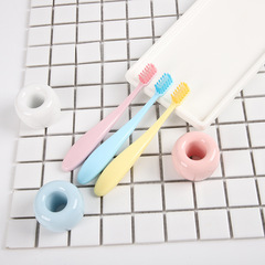 T children's toothbrush set of 3 cartoon children's soft bristle toothbrush set macaron color factory direct sale