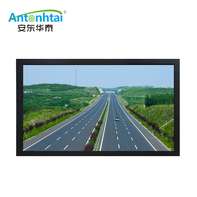 安东华泰22寸监视器监控显示器屏挂墙BNC AV监视器壁挂式厂家全新