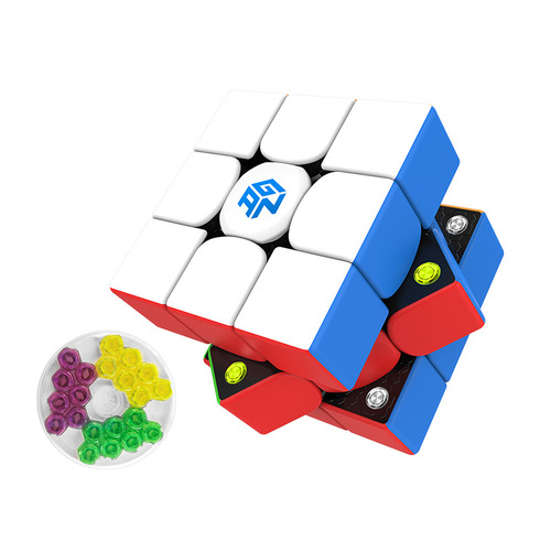 GAN356M third-order magnetic Rubik's cube professional competition 4-speed wheelbase matte professional competition magnetic third-order Rubik's cube