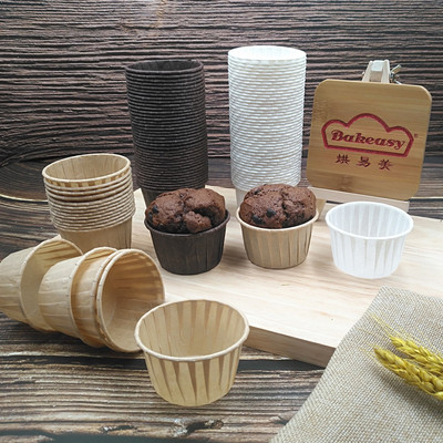 Curling Cake cups Cake Tray Muffin baking Paper tray High temperature resistance Oil proof paper mould