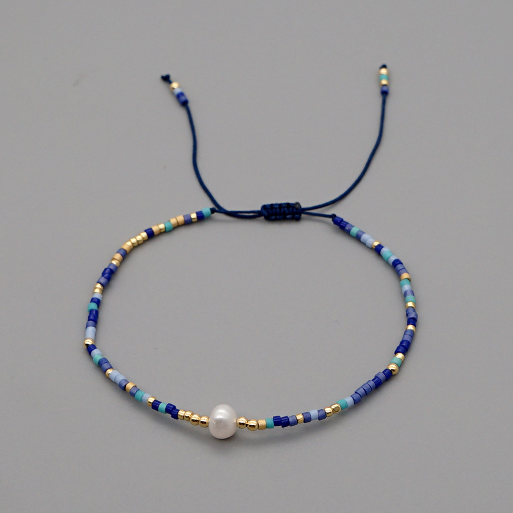 Perles De Riz D&#39;été Myuki Tissées À La Main Perles D&#39;eau Douce Naturelles Bracelet Simple En Gros display picture 73