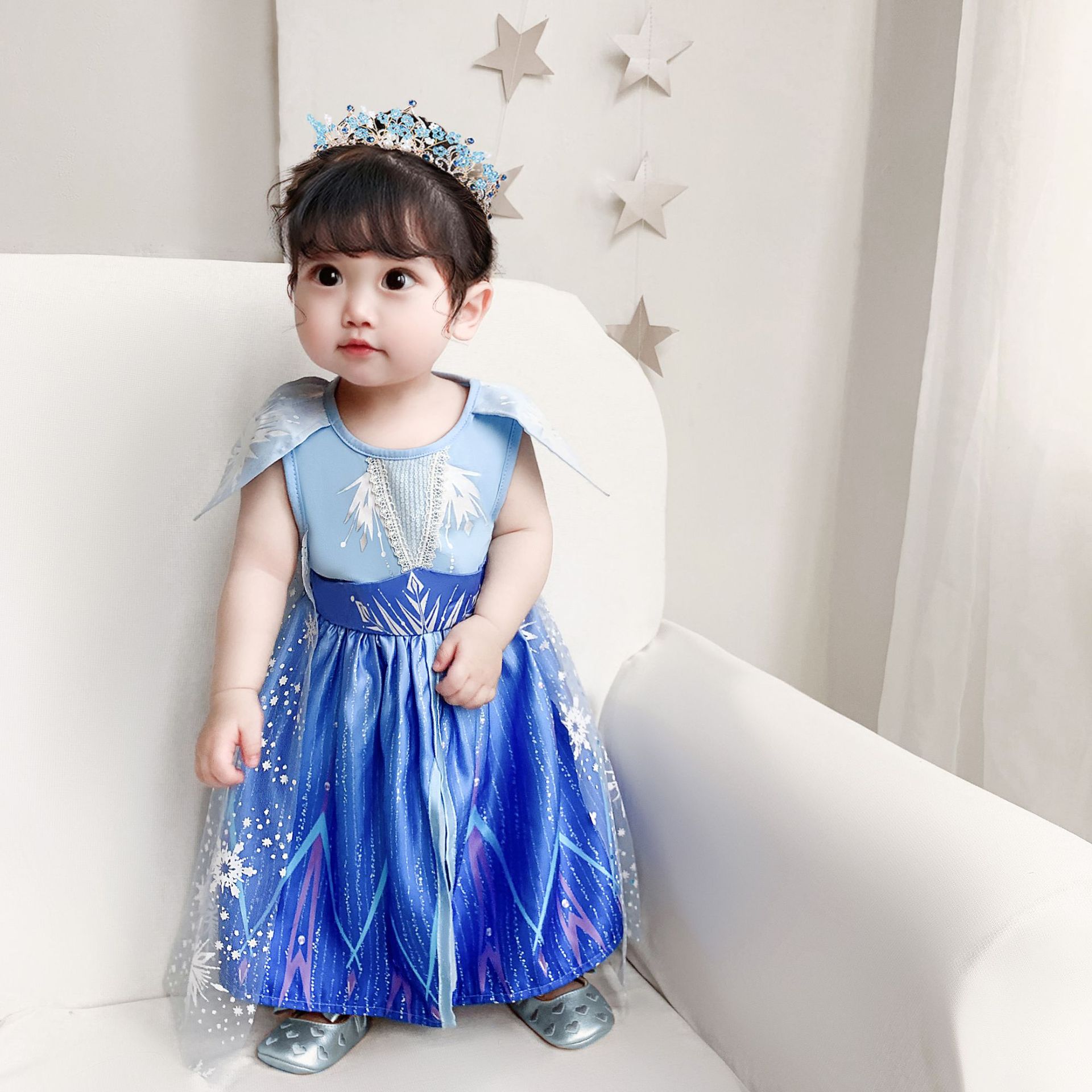 女童连衣裙2021新款春夏洋气女孩童装儿童裙子ins纱裙蓬蓬公主裙-阿里巴巴