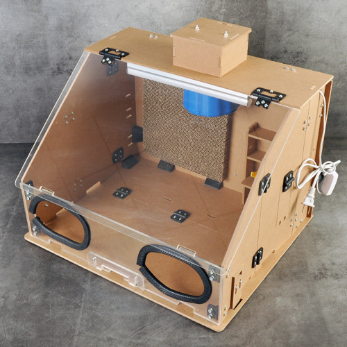 Spray paint box Gundam hand-made model coloring workbench sealed paint exhaust fan exhaust cabinet spray