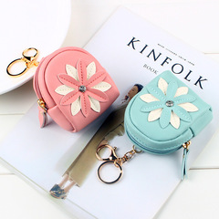 Korean Instagram new small wallet for women cute small mini girl coin purse card case integrated simple universal