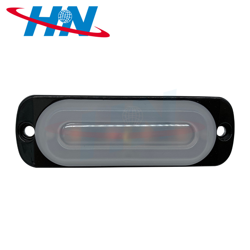 Nueva guía de luz lateral ultra-delgada luz de flash Luz de camión luz de advertencia luz estroboscópica 12-24V 4Led