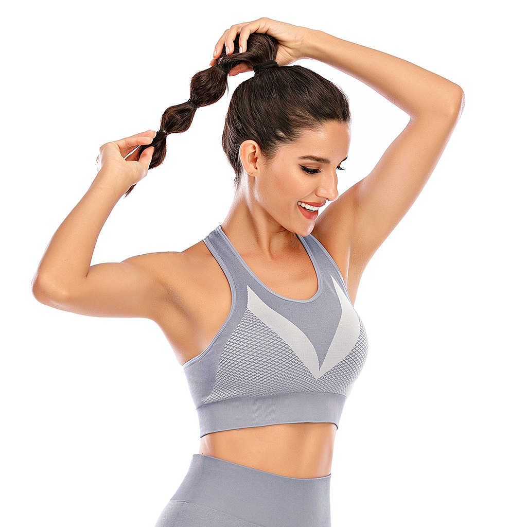 2020欧美新款运动文胸 无缝聚拢修身潮流健身美体瑜伽内衣|ru