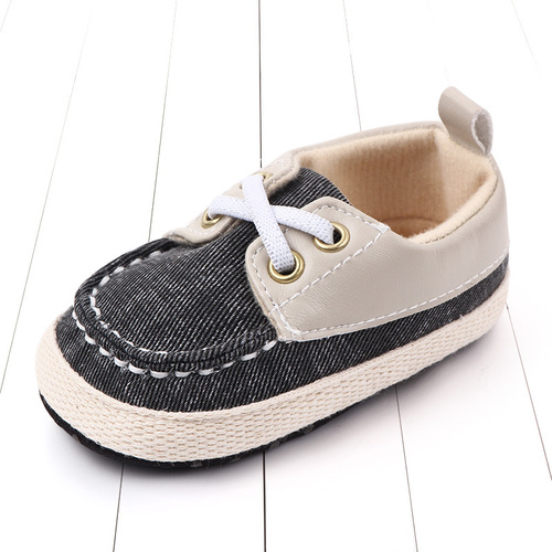 Spring and Autumn Newborn 0-12 Months Baby Shoes Anti-Slip Soft Sole Baby Learning to Walk Shoes Casual Baby Shoes 2408