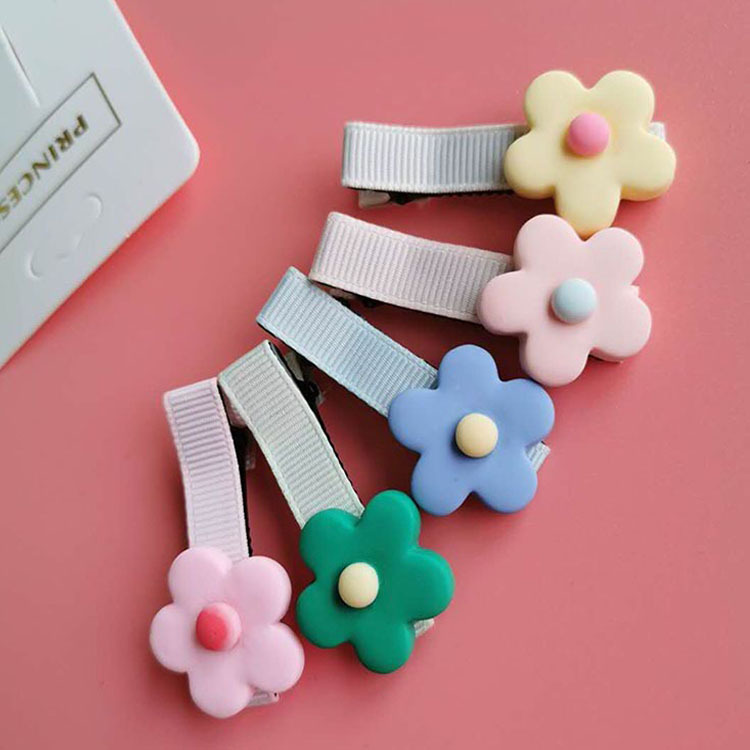 Xiaohua Children's Hair Clip Korean Version Girl Heart Cute Candy Color BBClip Douyin Internet Celebrity Hair Accessories