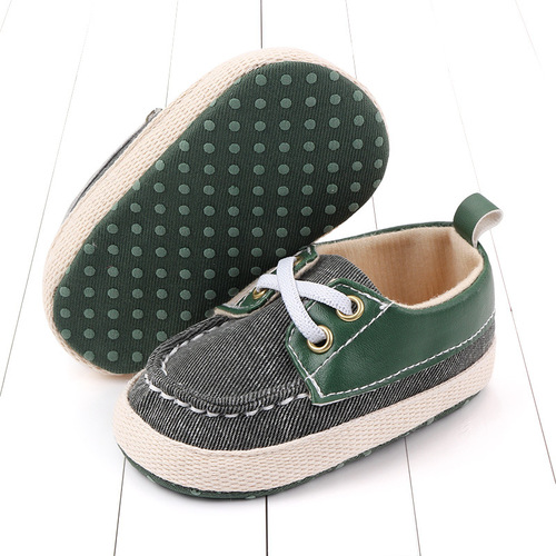 Spring and Autumn Newborn 0-12 Months Baby Shoes Anti-Slip Soft Sole Baby Learning to Walk Shoes Casual Baby Shoes 2408