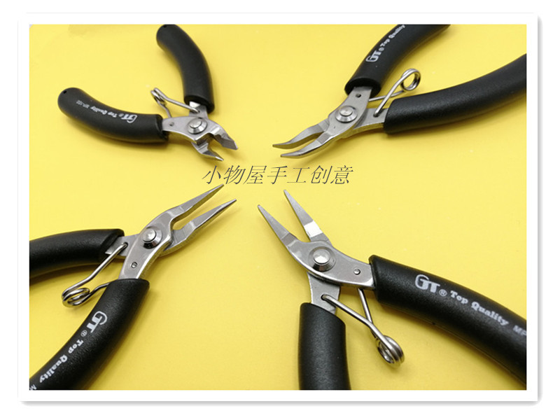 推荐新款GT一套5把DIY珠宝首饰手工串珠绕线尖嘴钳圆弯嘴套装钳子
