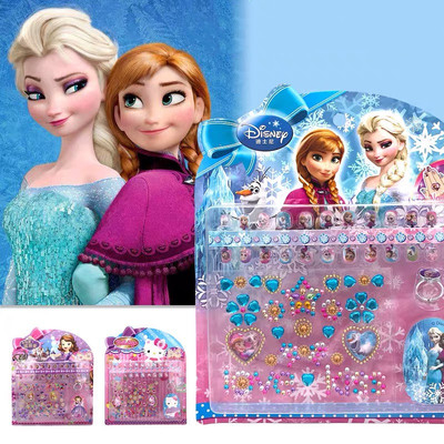 迪士尼儿童指甲贴女宝宝美甲纹身贴画女冰雪奇缘公主卡通指甲贴纸