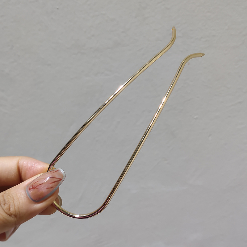 Simple U-shaped Metal Hairpin display picture 6