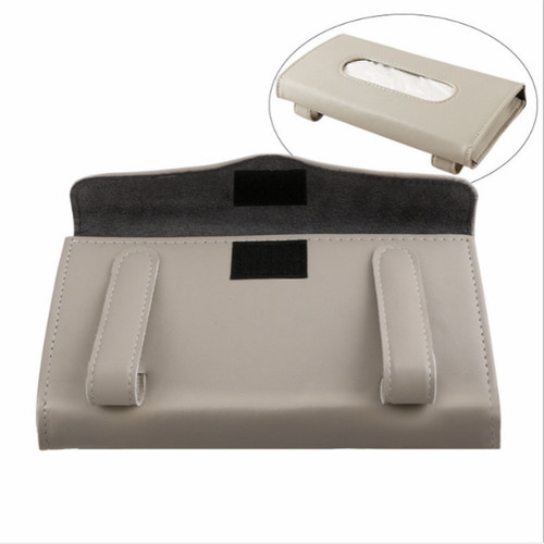 Car paper towel box, hanging tissue box, creative car tissue bag, sun visor carton, car interior decoration supplies