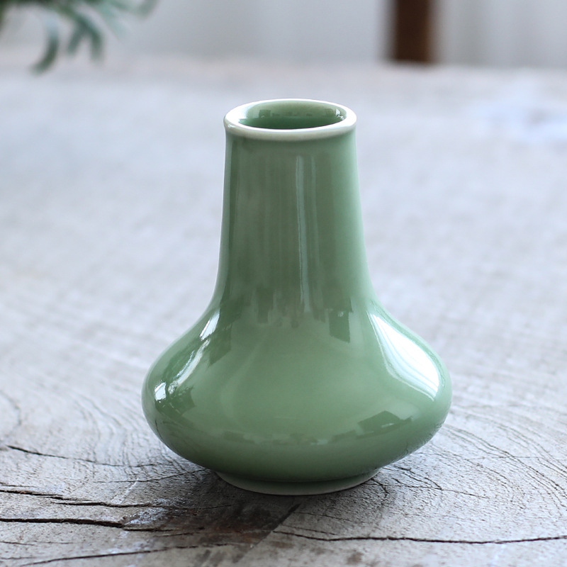 龙泉青瓷香炉瓶香道用品工具瓶打篆器皿家居饰品摆件花插陶瓷花瓶