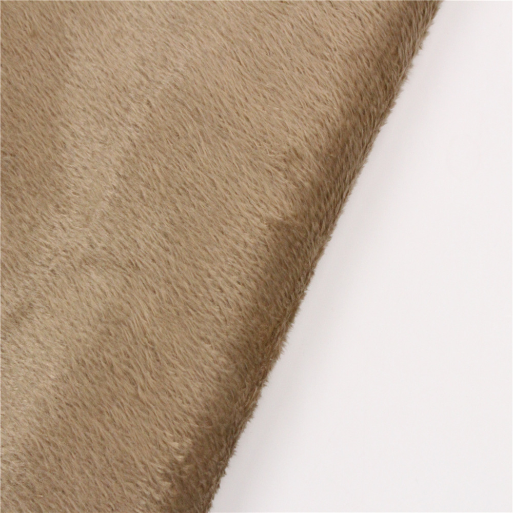 销售仿超面料宽幅单面超柔绒布短毛绒布优质面料玩具毛绒