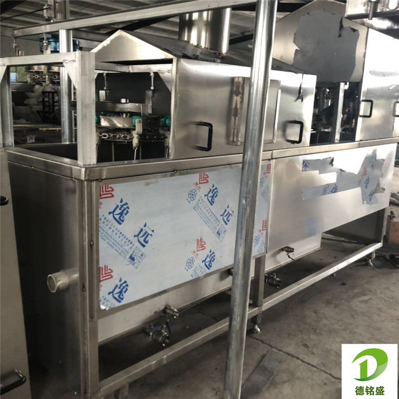 扒鸡油炸生产线 德铭盛链条式烤鸡油炸机 全自动扒鸡油炸机