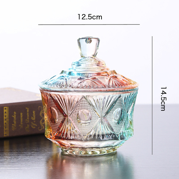European -style luxury crystal glass sugar tank storage jewelry…