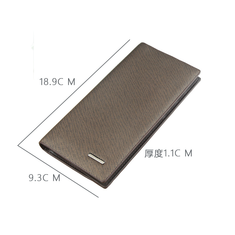 Men's Wallet Wallet Wallet Wallet Men's Long Leather Cross-border Wholesale Wallet Us Gold Clip display picture 11