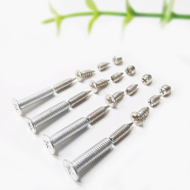 Manufactor Direct selling Metal plane Screw Interior trim fixed Buckle Metal Round cross Screw