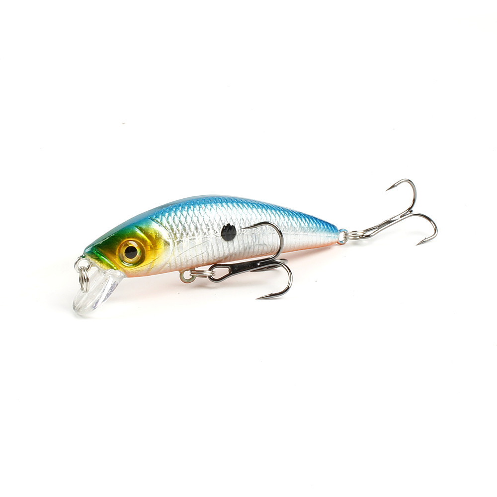 2 Pcs Floating Jerkbait Lure 70mm/8g Hadr Plastic Bait Jerkbait Minnow Lure Fishing Tackle