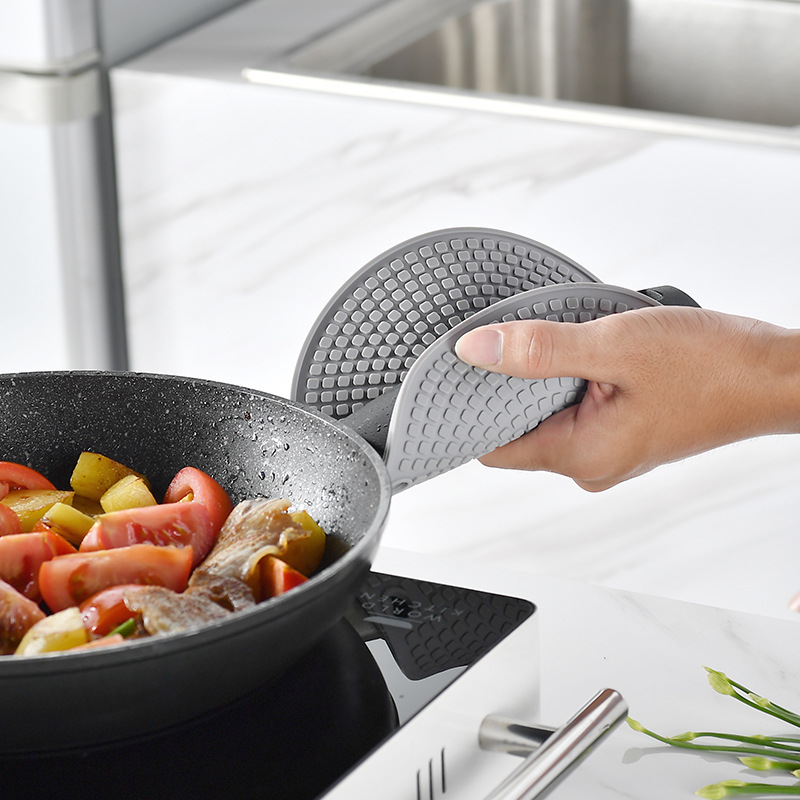 簡約硅防滑膠墊桌墊 隔熱墊 圓形杯墊鍋墊餐墊