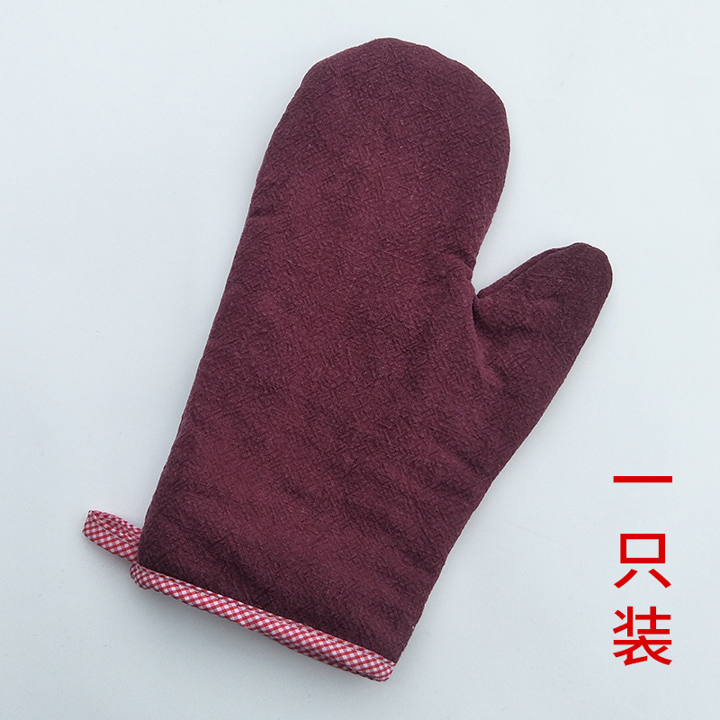 Guantes de microondas-ropa de algodón-Rojo