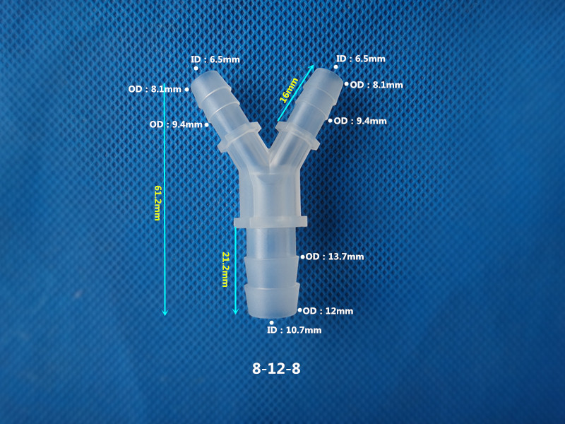 塑料Y型三通 Y型变径三通软管三通接头 变径三通 变径Y型软管三通-阿里巴巴