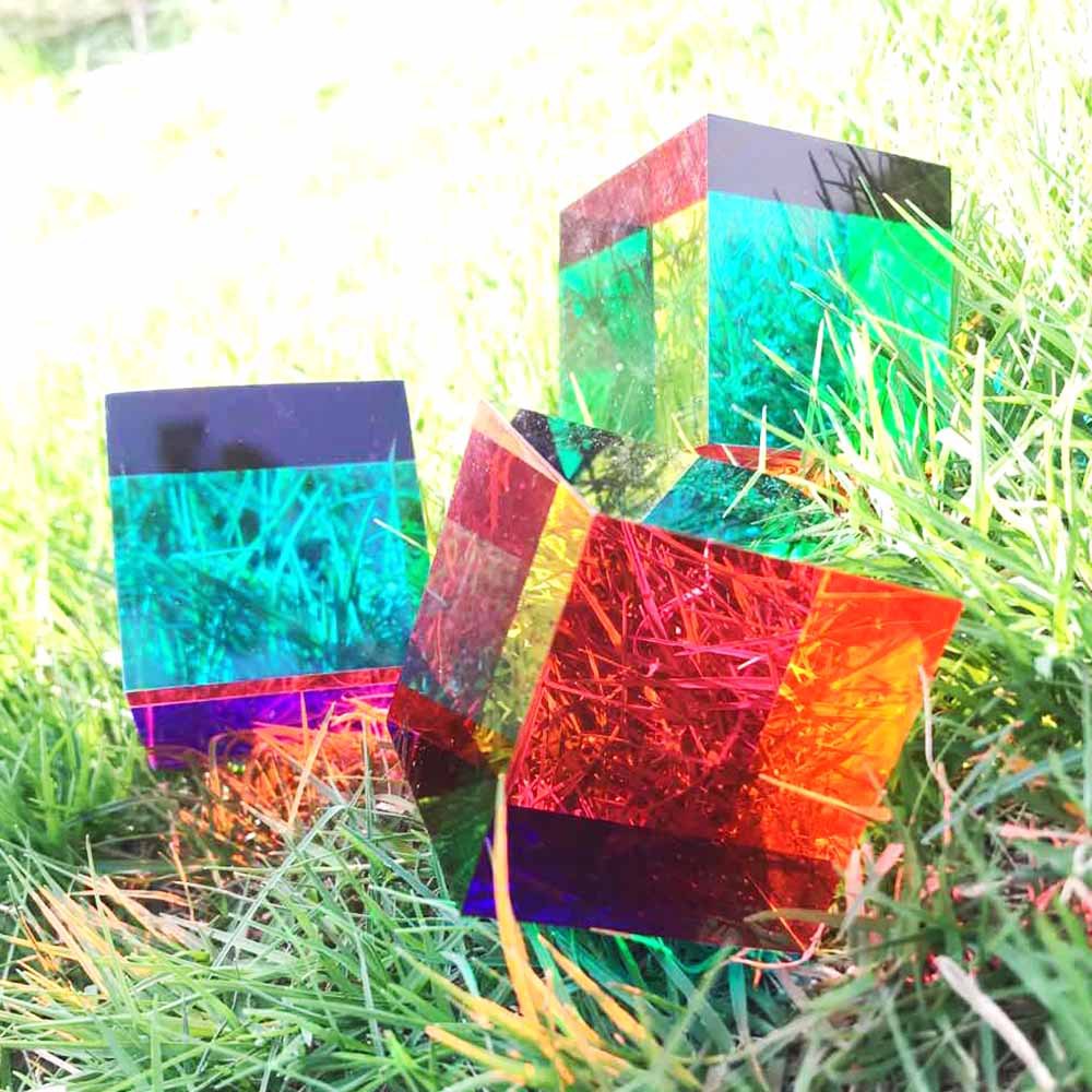 亚克力板彩色批发染透明有机玻璃激光切割PMMA多层厚块UV打印抛光