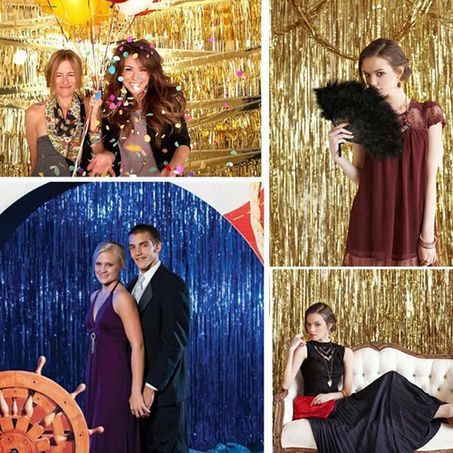 Professional manufacturer of birthday party wedding wedding background wall props colorful tassels rain silk curtains lace ribbons and strips