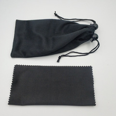 時尚手工製作眼鏡袋 簡約氣質收納眼鏡包 跨境細纖維眼鏡布眼鏡袋