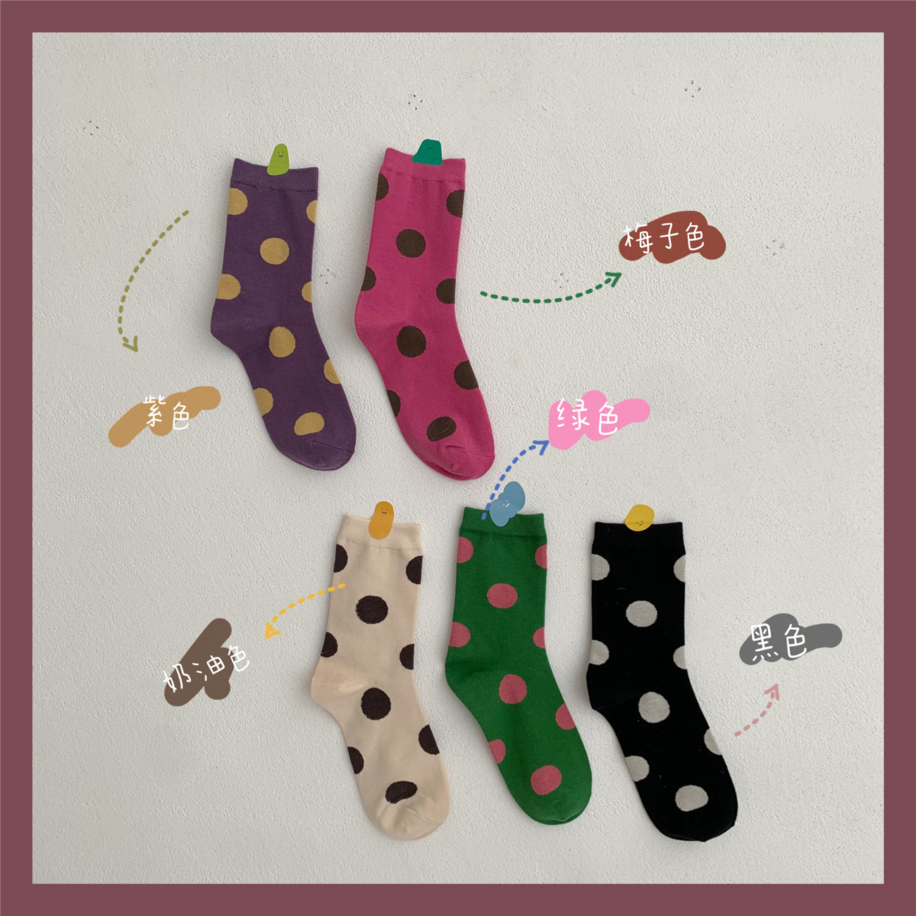 Female Japanese Dot socks