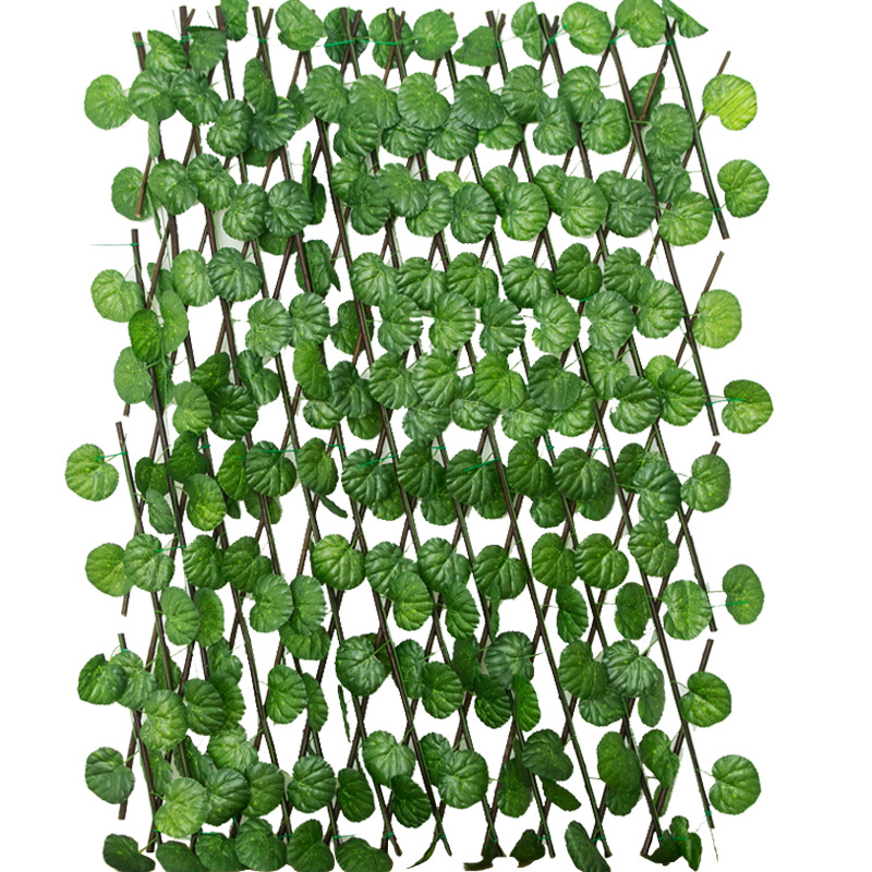 Realistic fence, artificial plants 5