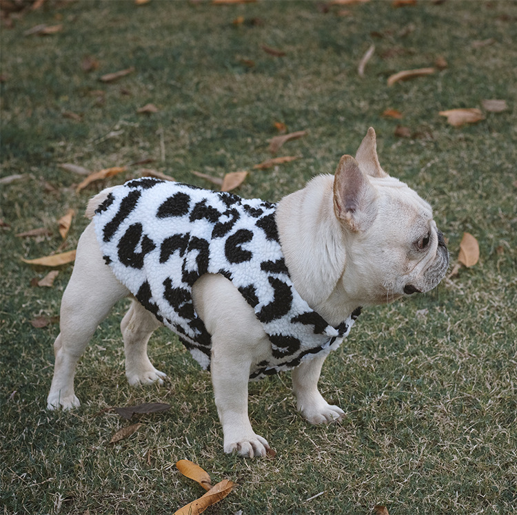 Cashmere Thickened Cow Leopard Vest Image 2