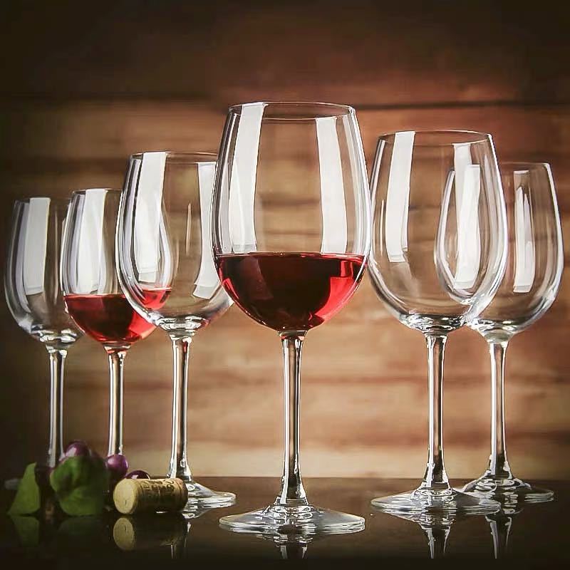 乐美雅无铅水晶红酒杯高脚杯冷切口家用红酒杯葡萄酒杯套装代发|ms