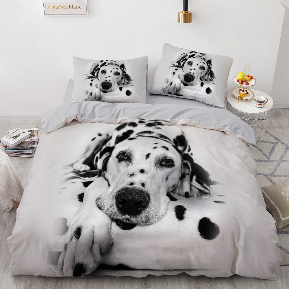 New Amazon wish best selling bedding animal dog quilt cover pillow case