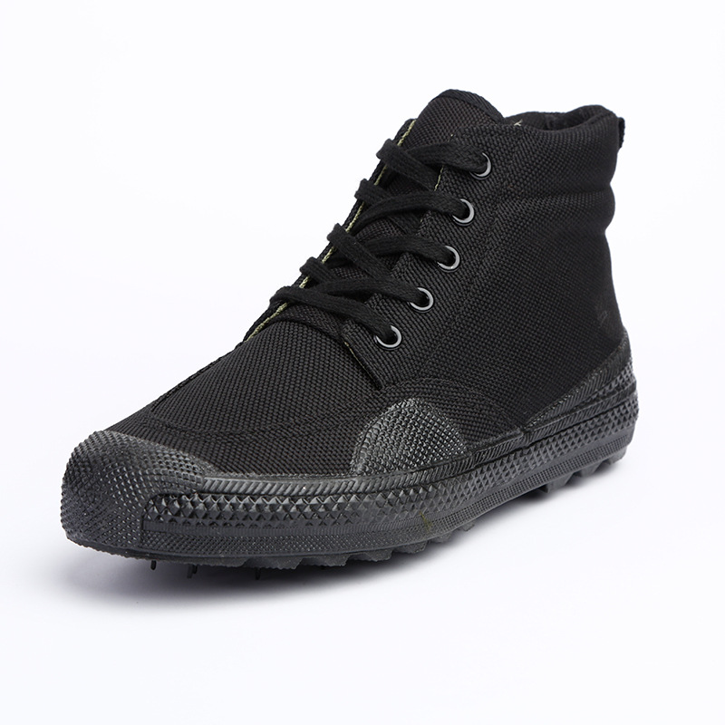 现货批发男女训练鞋 中帮训练鞋 黑色系带训练鞋|ru