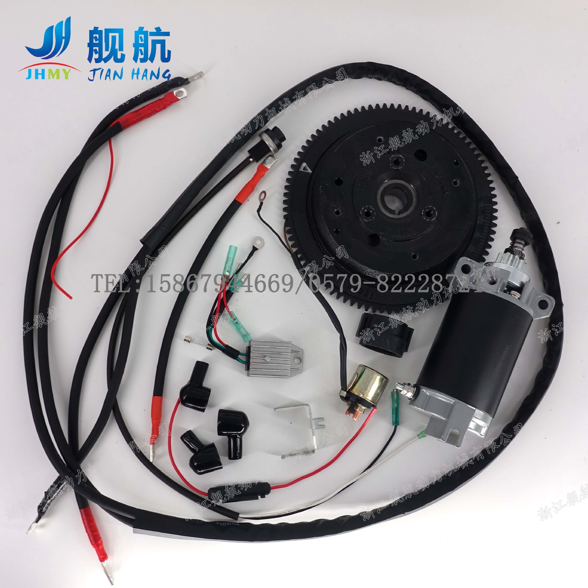 舰航船外机配件二冲程40马力电启动配件一套