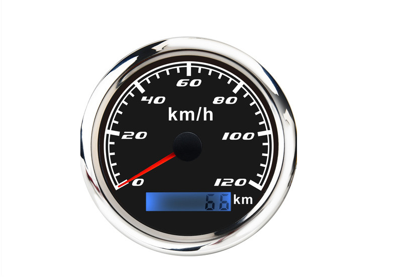 85mm Speedometer Kmh with Accumulated Mileage, Universal for Diesel and Gasoline Vehicles, Colorful Lights, Gps Pointer Speedometer