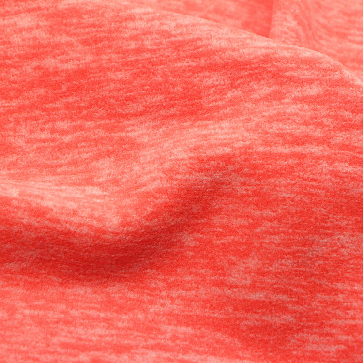 服装家纺毛毯面料针织纬编超细纤维涤纶阳离子双刷单摇粒绒布暖绒